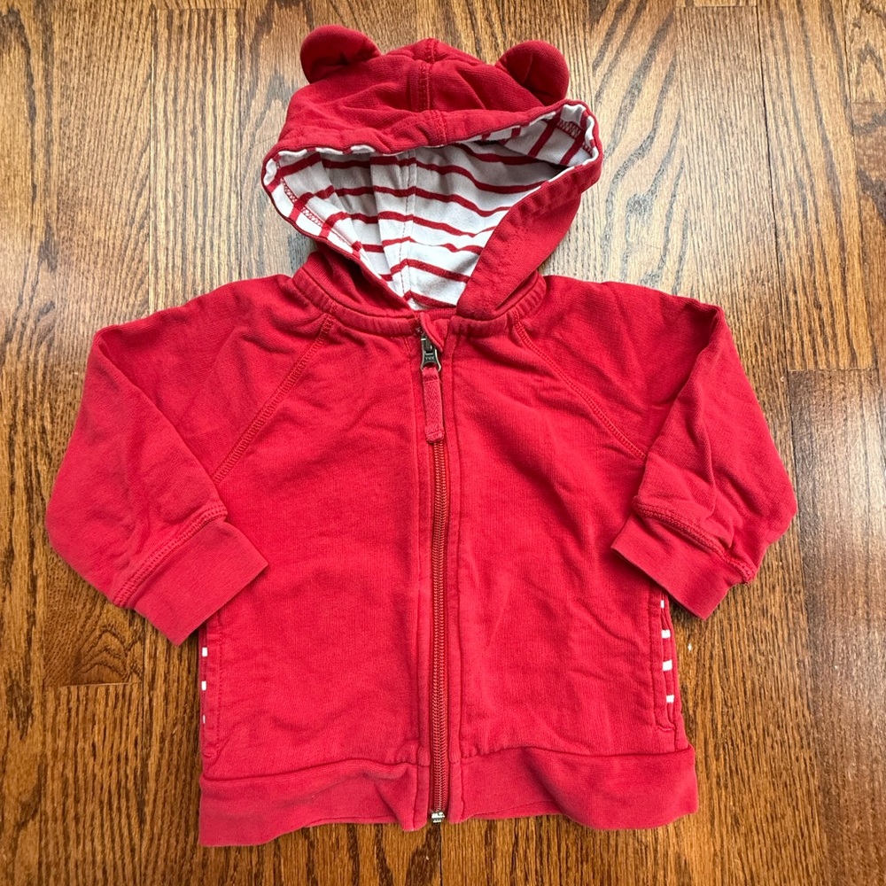 Hanna Andersson Bear Ear Hoodie 18-24 Months - Picture 1 of 7